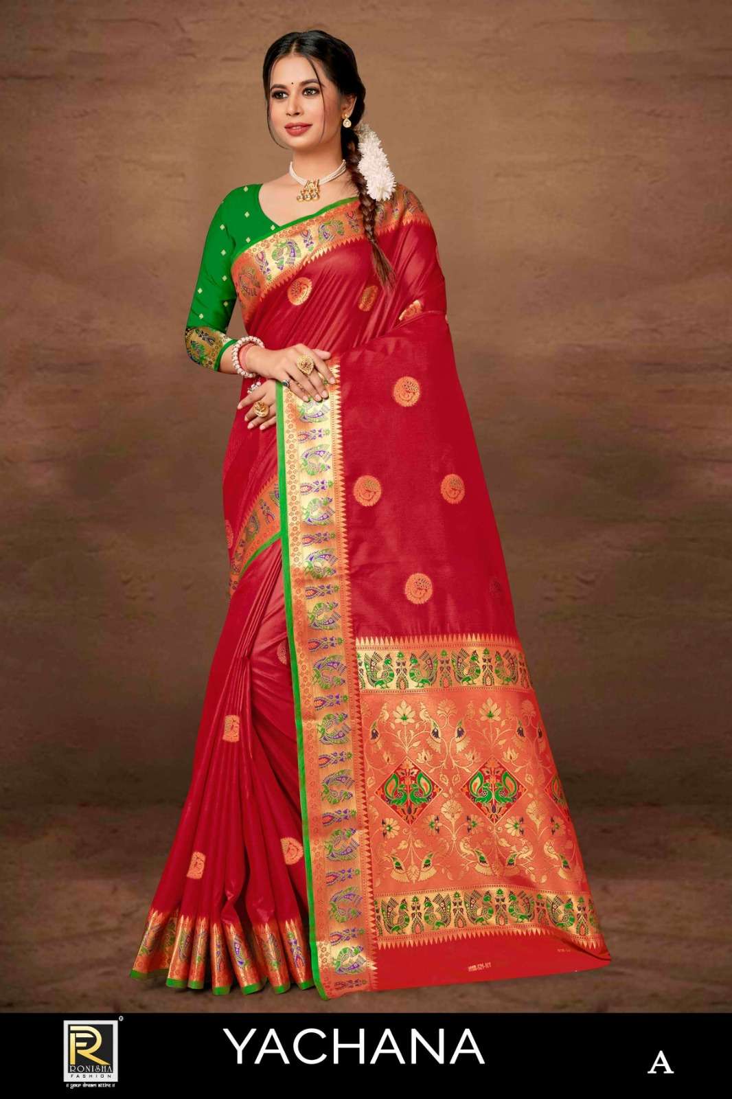 YACHANA BY RONISHA FASHION DESIGNER FANCY BANARASI SILK SAREES