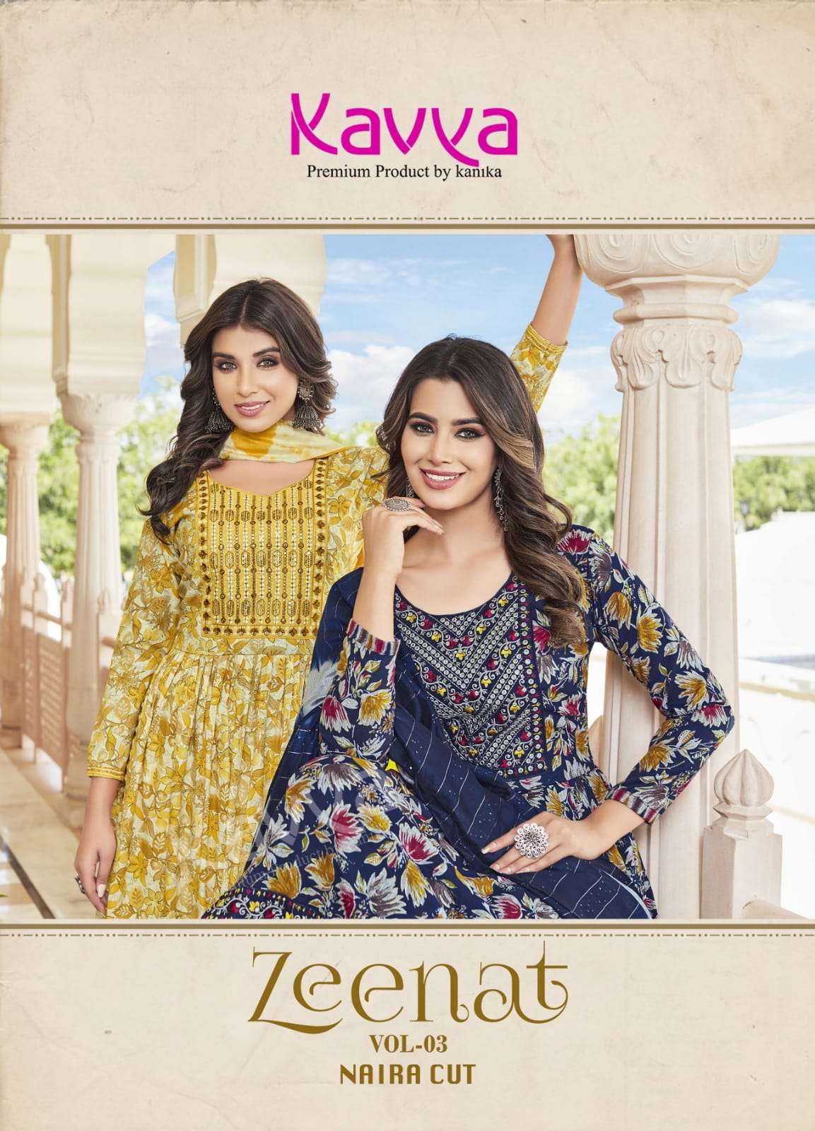 ZEENAT VOL-3 BY KAVYA 1001 TO 1010 SERIES CAPSULE PLRINT DRESSES