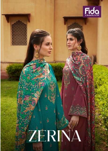 ZERINA BY FIDA 1001 TO 1006 SERIES DESIGNER DIGITAL SILK PASHMINA DRESSES