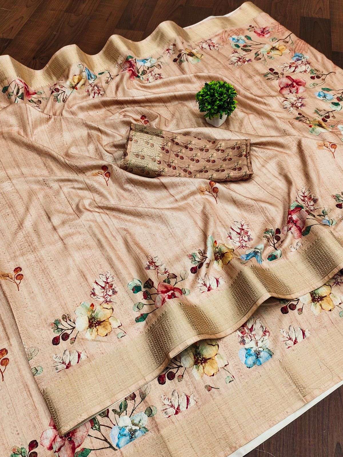 4207 DHVANI BY ASLIWHOLESALE FANCY SOFT COTTON SILK WORK SAREE