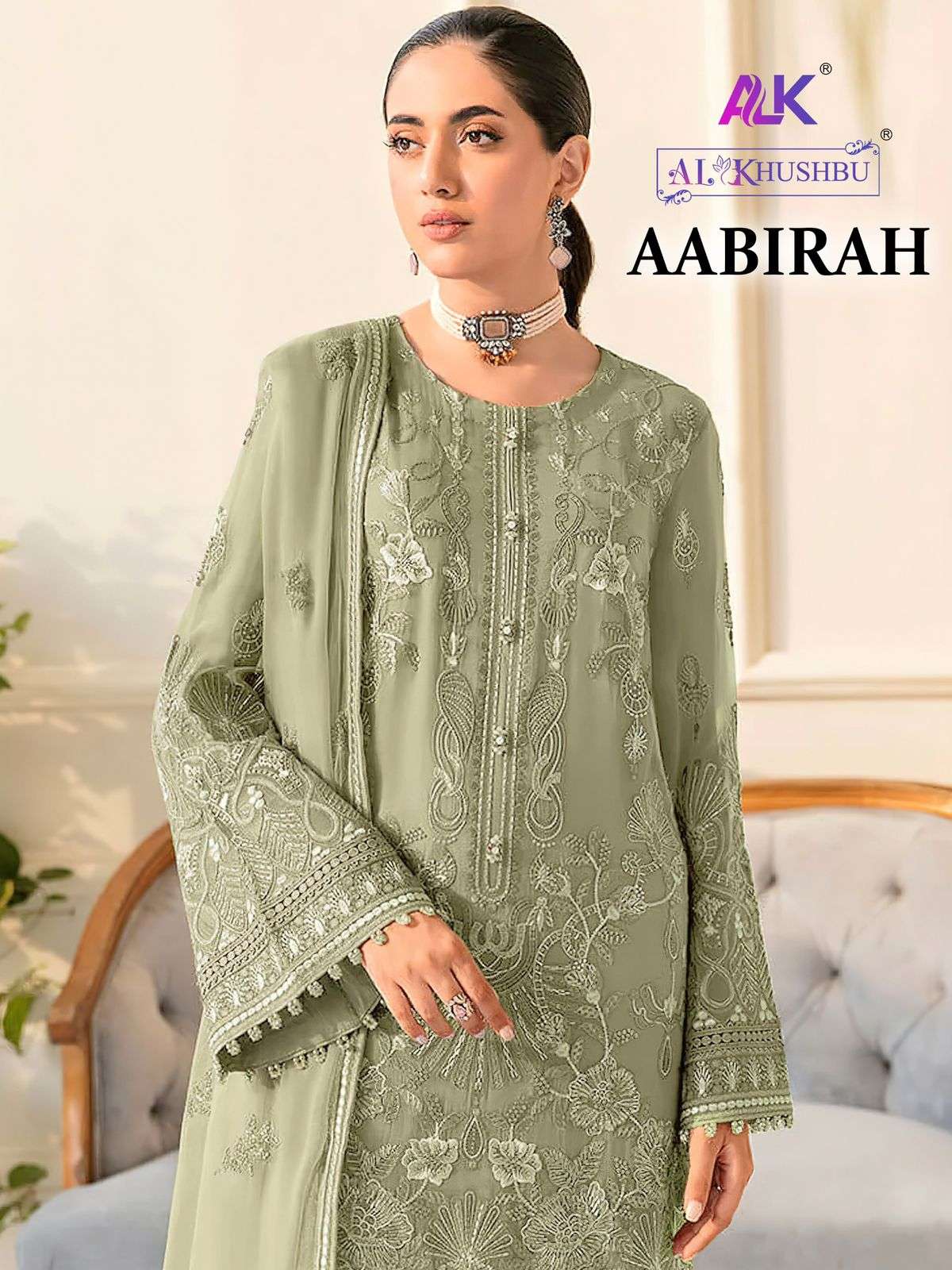 AABIRAH BY AL KHUSHBU 5072-A TO 5072-C SERIES GEORGETTE WORK PAKISTANI DRESSES