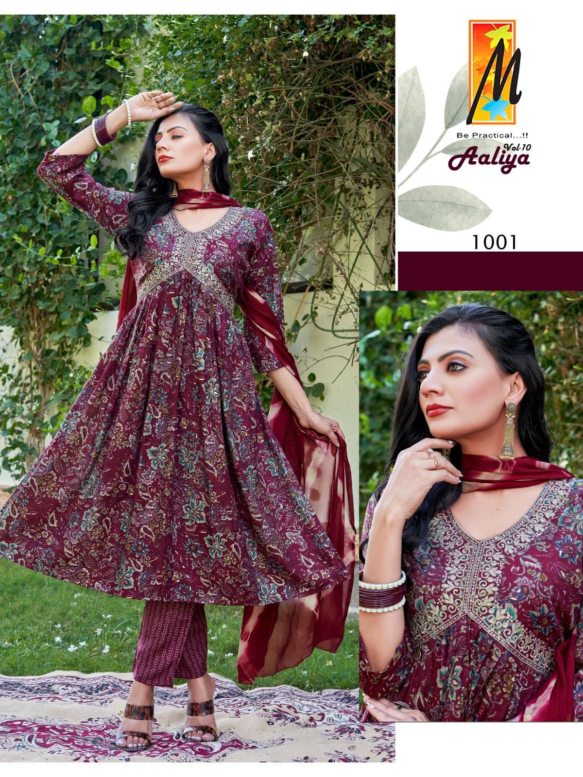 AALIYA VOL-10 BY MASTER 1001 TO 1007 SERIES CAPSULE FOIL PRINT DRESSES