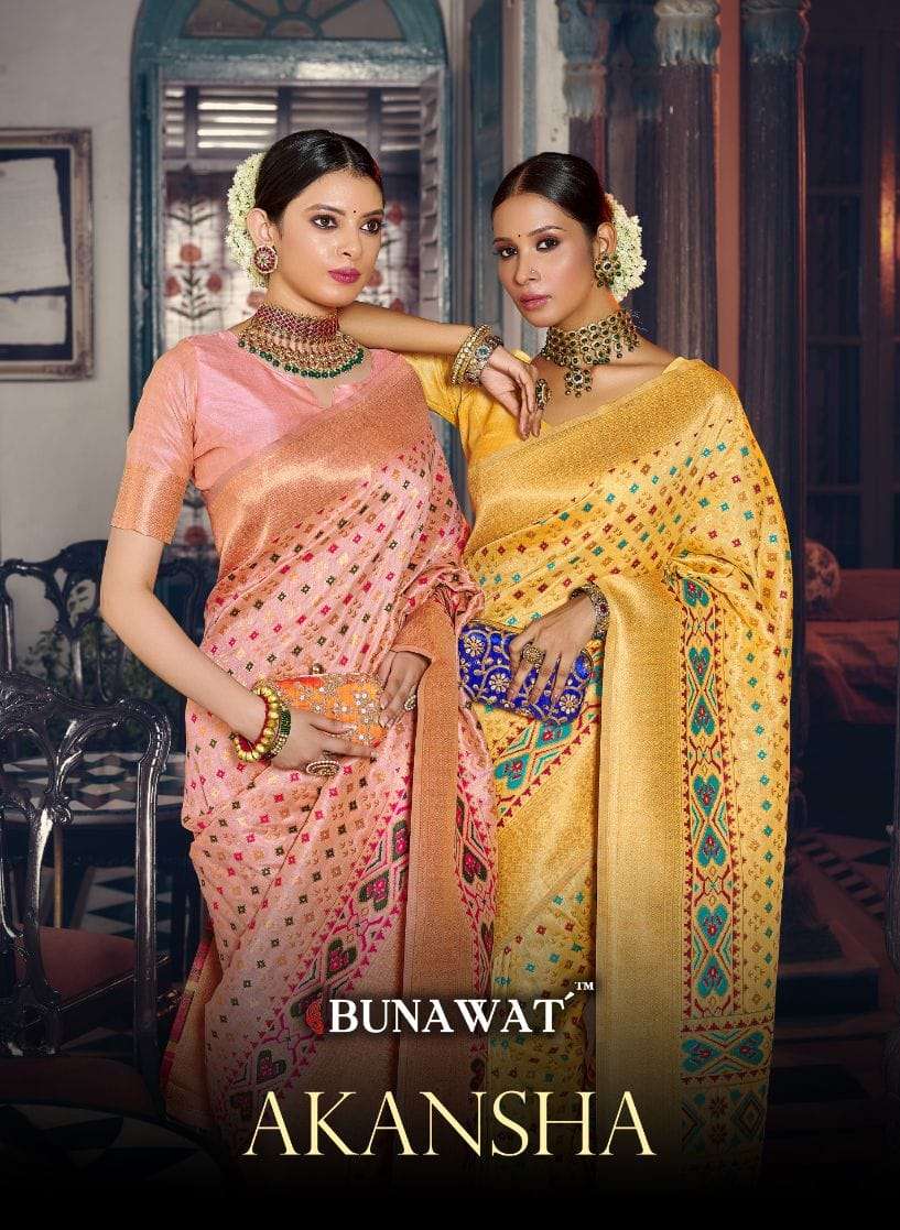 AKANSHA BY BUNAWAT 1001 TO 1006 SERIES BANARASI SILK WORK SAREES