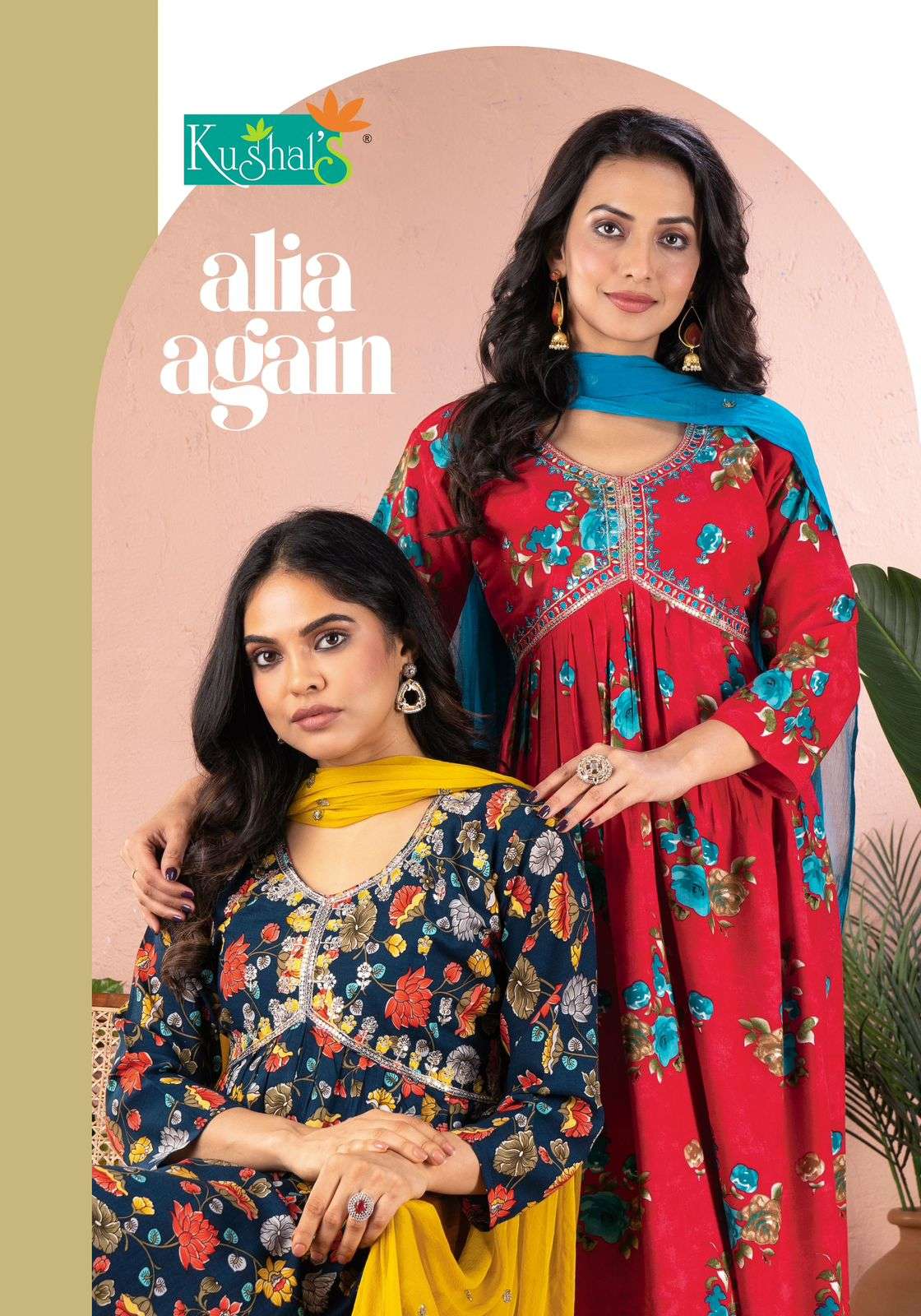 ALIA AGAIN BY KUSHALS 24701 TO 24710 SERIES RAYON FOIL PRINT DRESSES