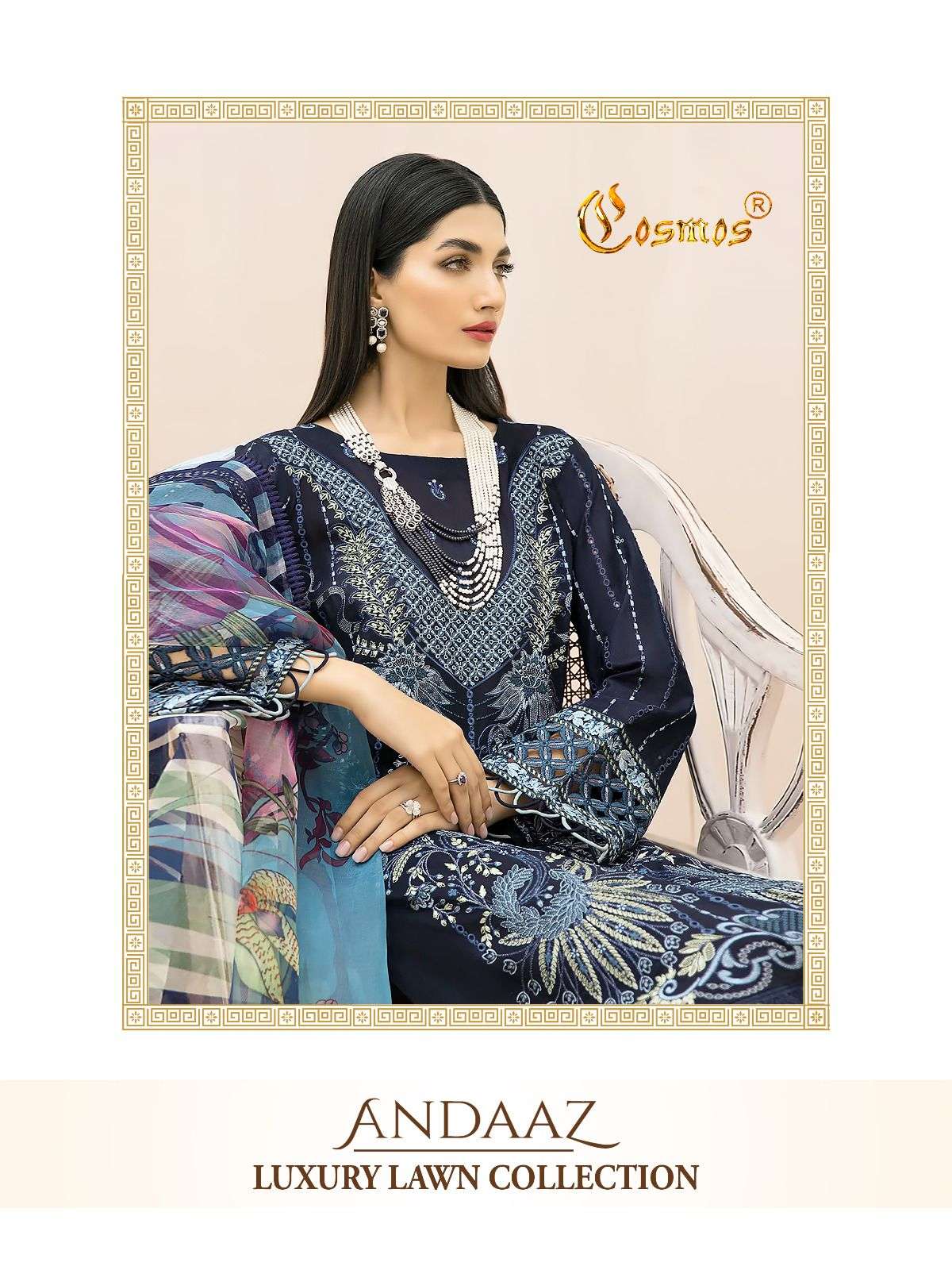 ANDAAZ BY COSMOS 1001 TO 1006 SERIES COTTON PRINTED DRESSES