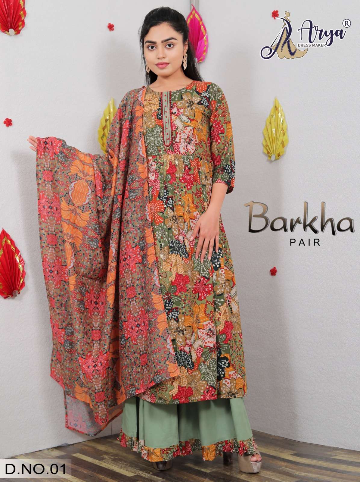 BARKHA BY ARYA DRESS MAKER DESIGNER FANCY COTTON PRINT DRESSES