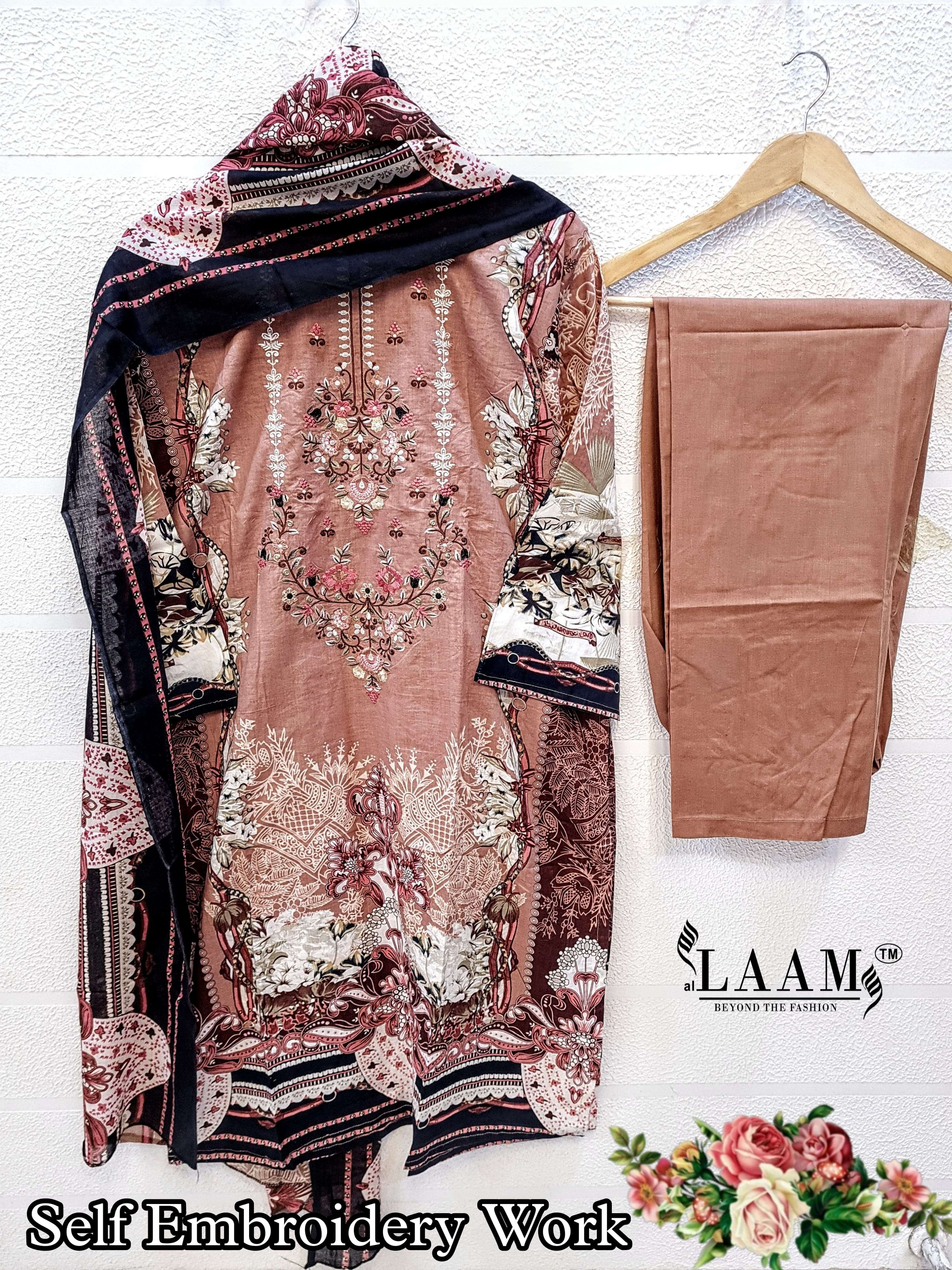 BLOSSOM BY AL LAAM HEAVY COTTON EMBROIDERY PAKISTANI DRESSES