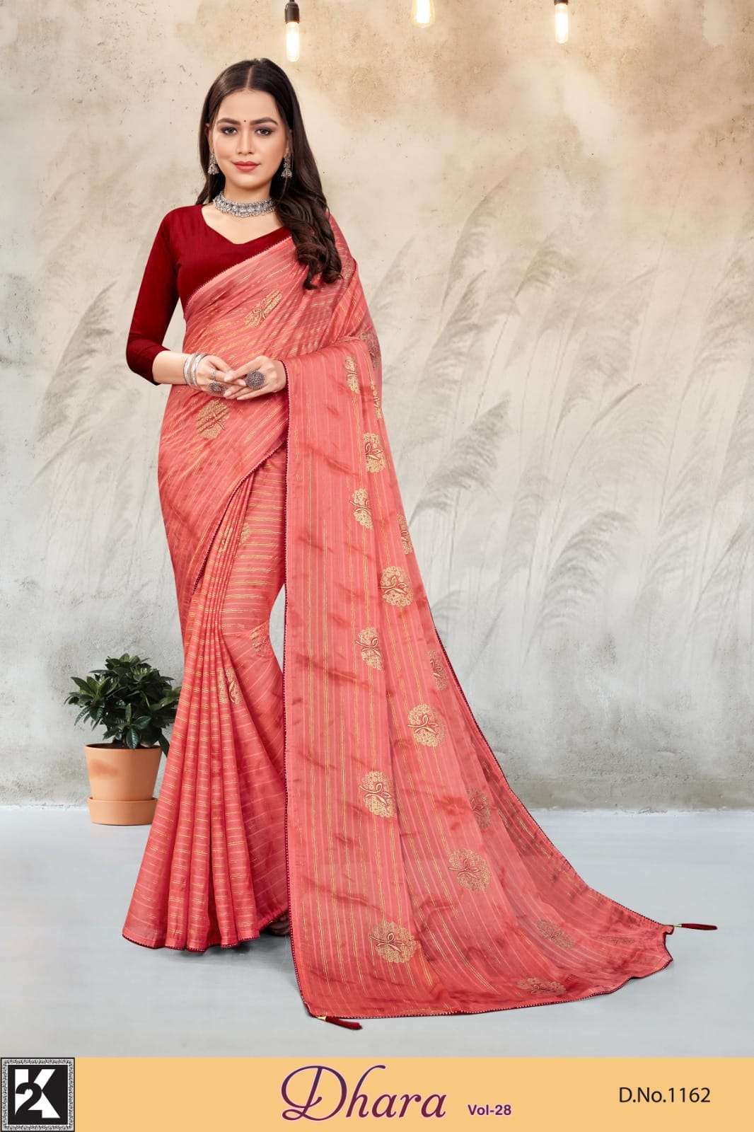 DHARA VOL-28 BY K2 DESIGNER 1001 TO 1008 SERIES PRIZAM PRINT PRINTED SAREES