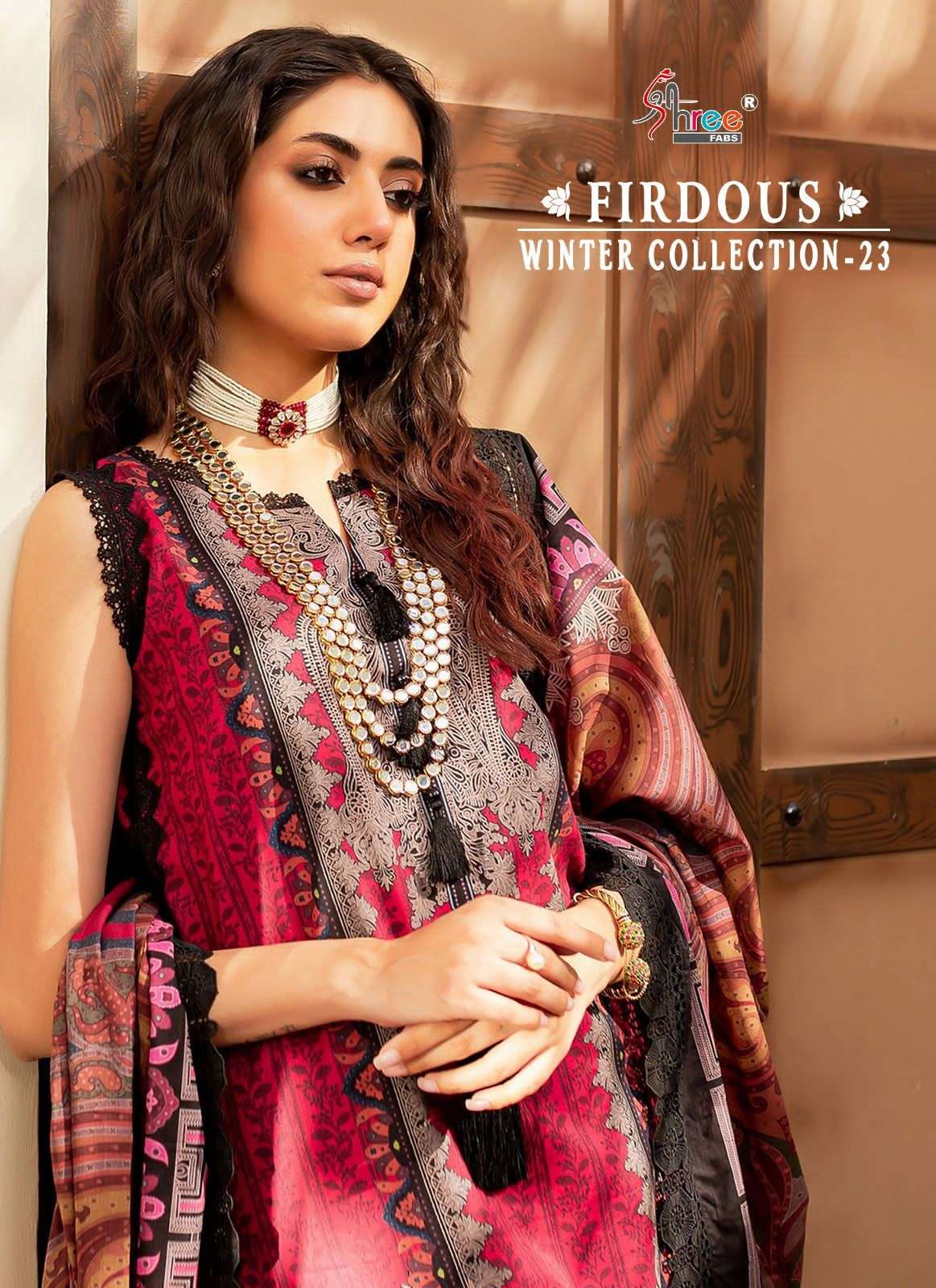 FIRDOUS WINTER COLLECTION BY SHREE FABS 3322 TO 3329 SERIES PASHMINA DRESSES