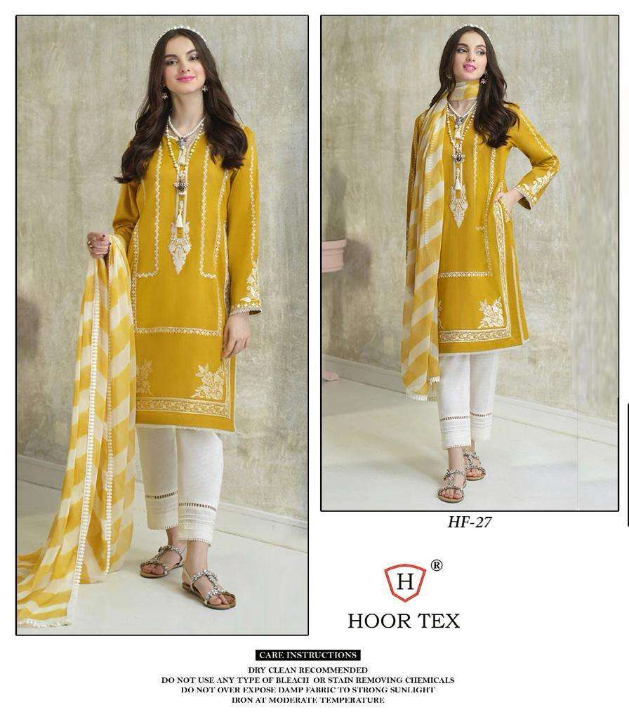 HF-27 HITS BY HOOR TEX PURE GEOGETTE EMBRIDERY STITCHED TUNICS