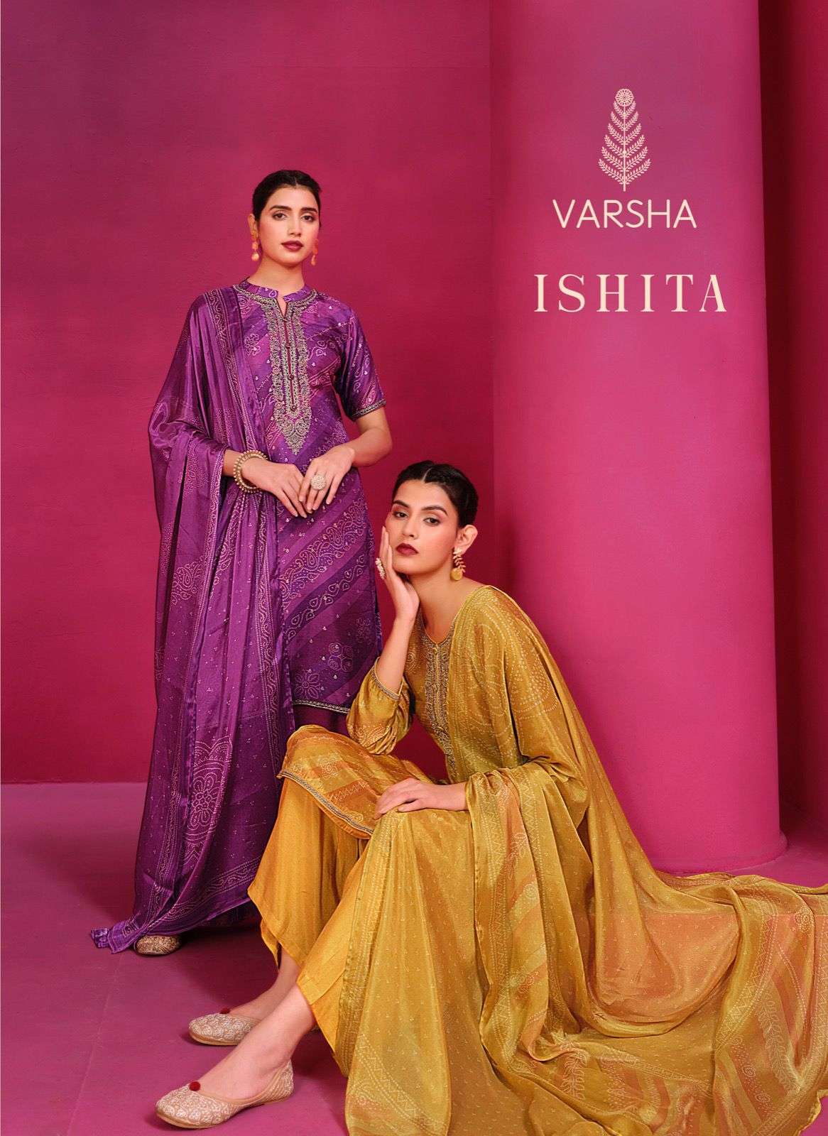 ISHITA BY VARSHA 71 TO 75 SERIES DEIGNER FANCY HEAVY VISCOSE WOVEN DRESSES