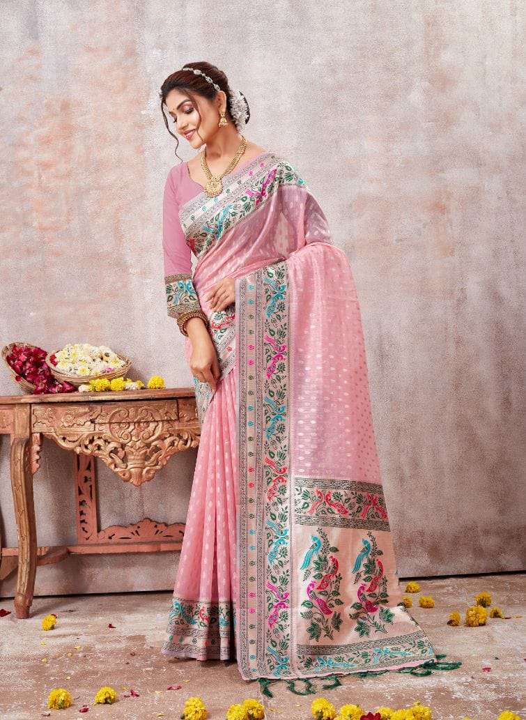 KALAWATI BY BUNAWAT 1001 TO 1006 SERIES DESIGNER COTTON WORK SAREES