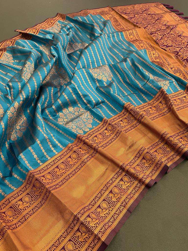 KANCHI SILK VOL-3 BY ASLIWHOLESALE DESIGNER KUBERA PATTU SILK SAREES