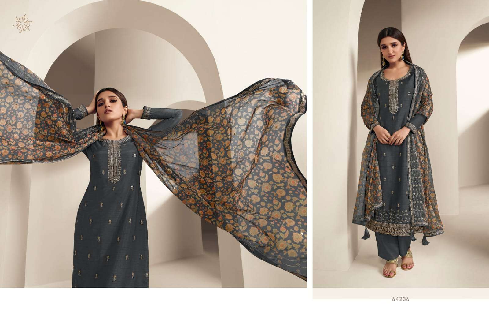 KASEESH AASHNA VOL-2 HITS BY VINAY FASHION DESIGNER DOLA SILK DRESSES