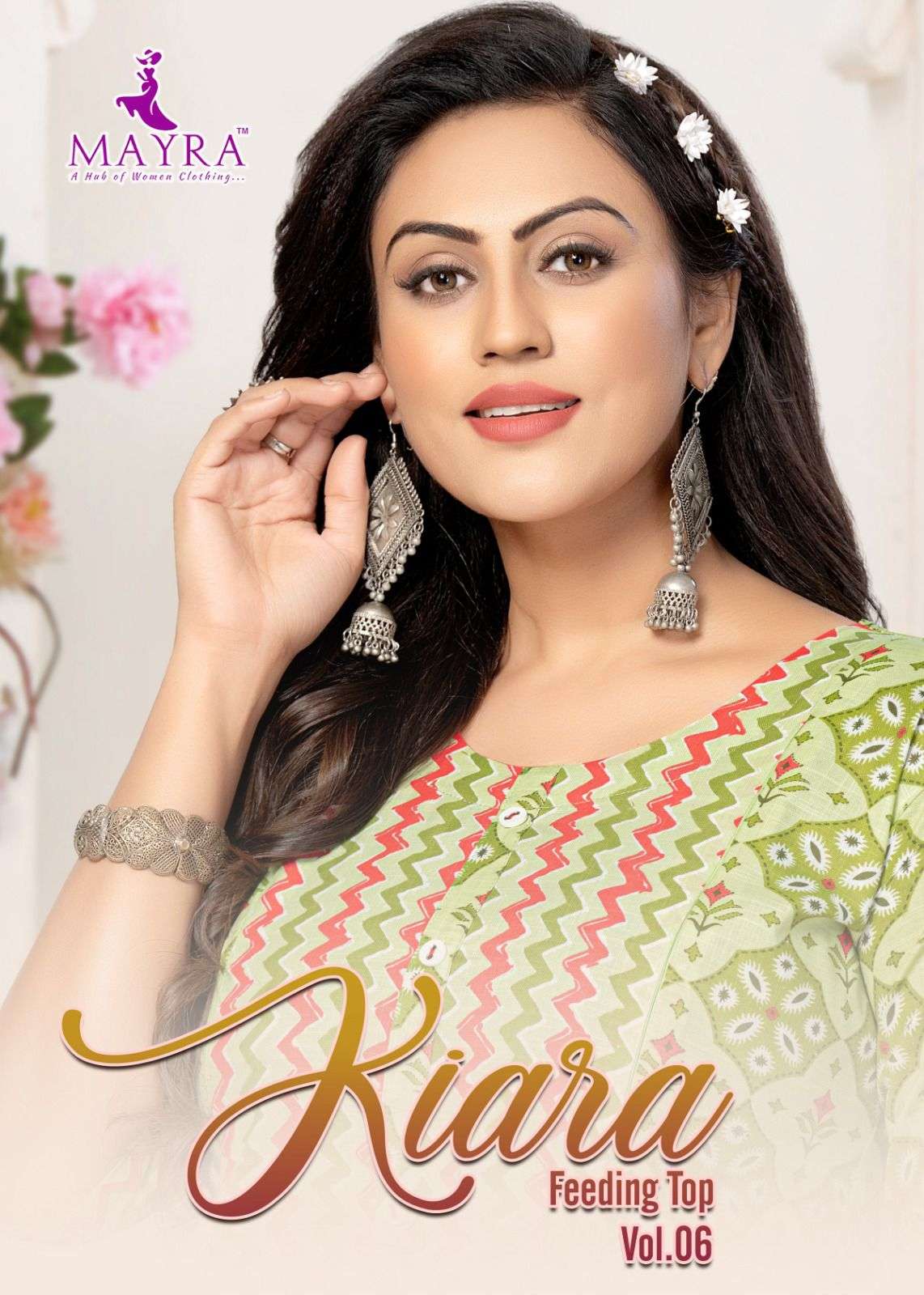 KIARA VOL-6 BY MAYRA 80312 TO 80317 SERIES FANCY RAYON WORK KURTI