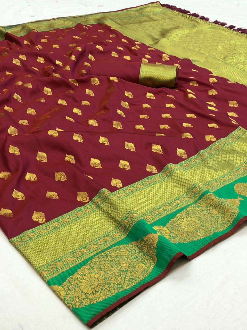 KICHA BY ASLIWHOLESALE DESIGNER KANJIVARAM PATTU SILK SAREES