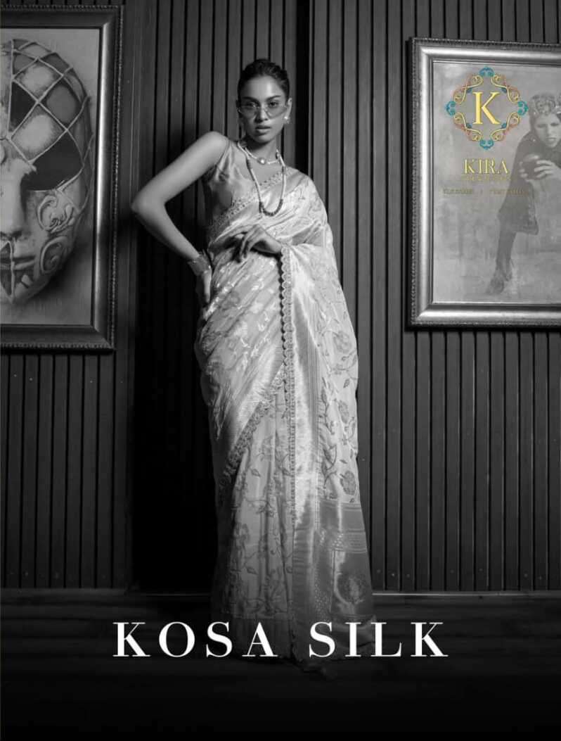 KOSA SILK BY KIRA CREATIONS 15001 TO 15010 SERIES DESIGNER SOFT SILK SAREES