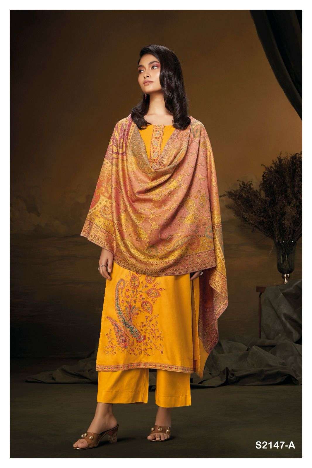 LIBERTEE 2147 BY GANGA FASHIONS HEAVY PREMIUM PASHMINA SILK WORK DRESSES