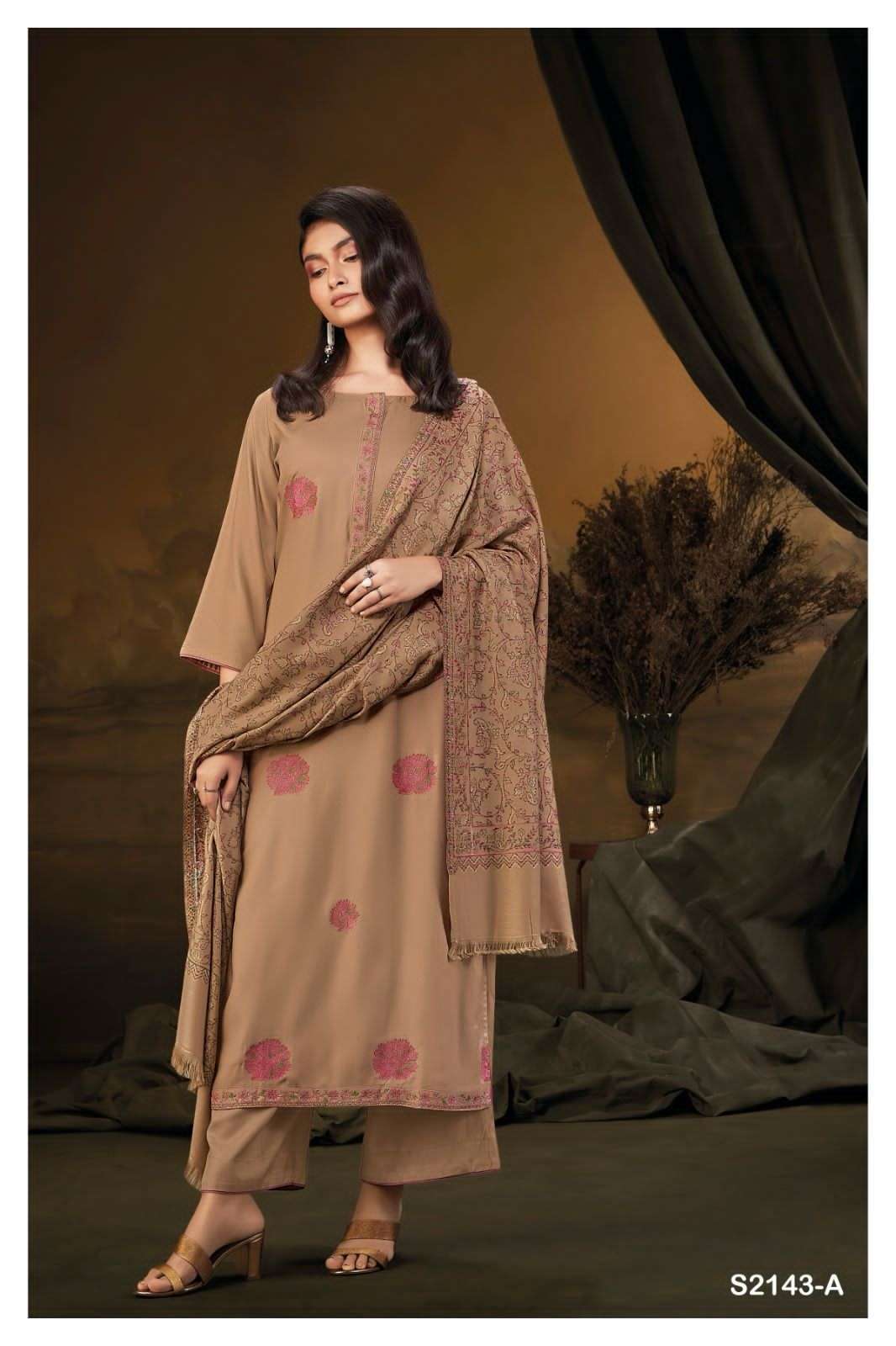 LURICE 2143 BY GANGA FASHIONS HEAVY PREMIUM PASHMINA SILK WORK DRESSES