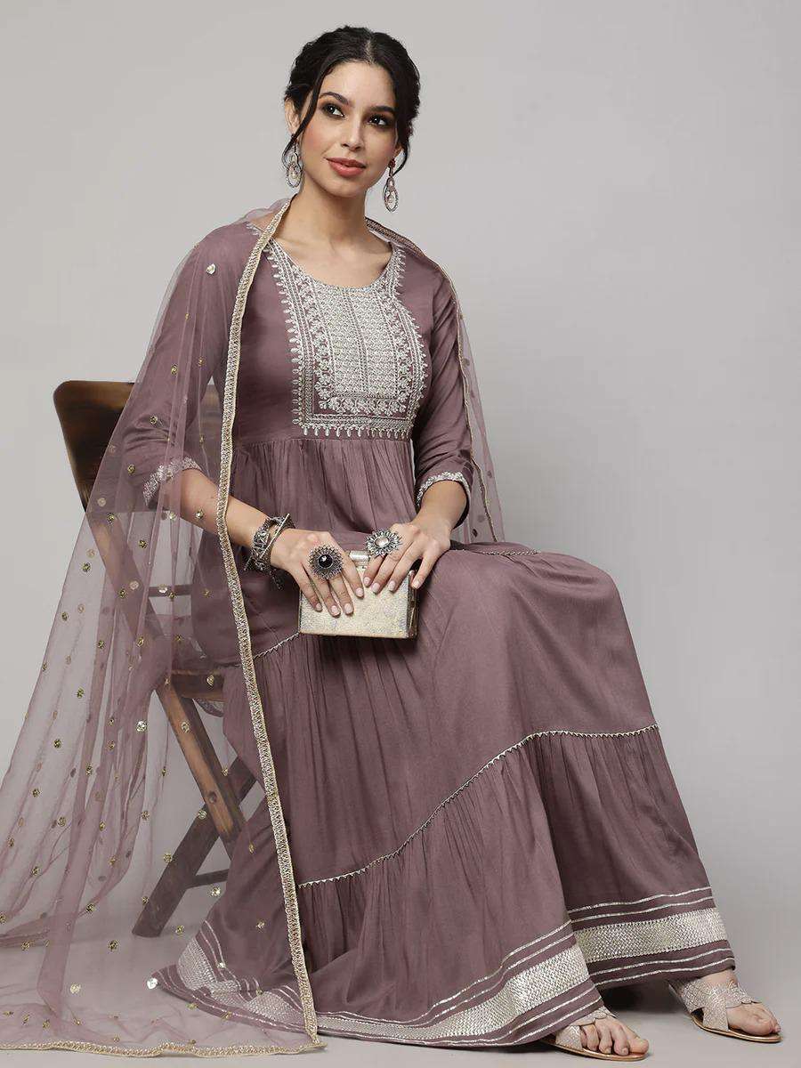 MAISHA VOL-489 BY ASLIWHOLESALE DESIGNER FACNY VISCOSE RAYON DRESSES