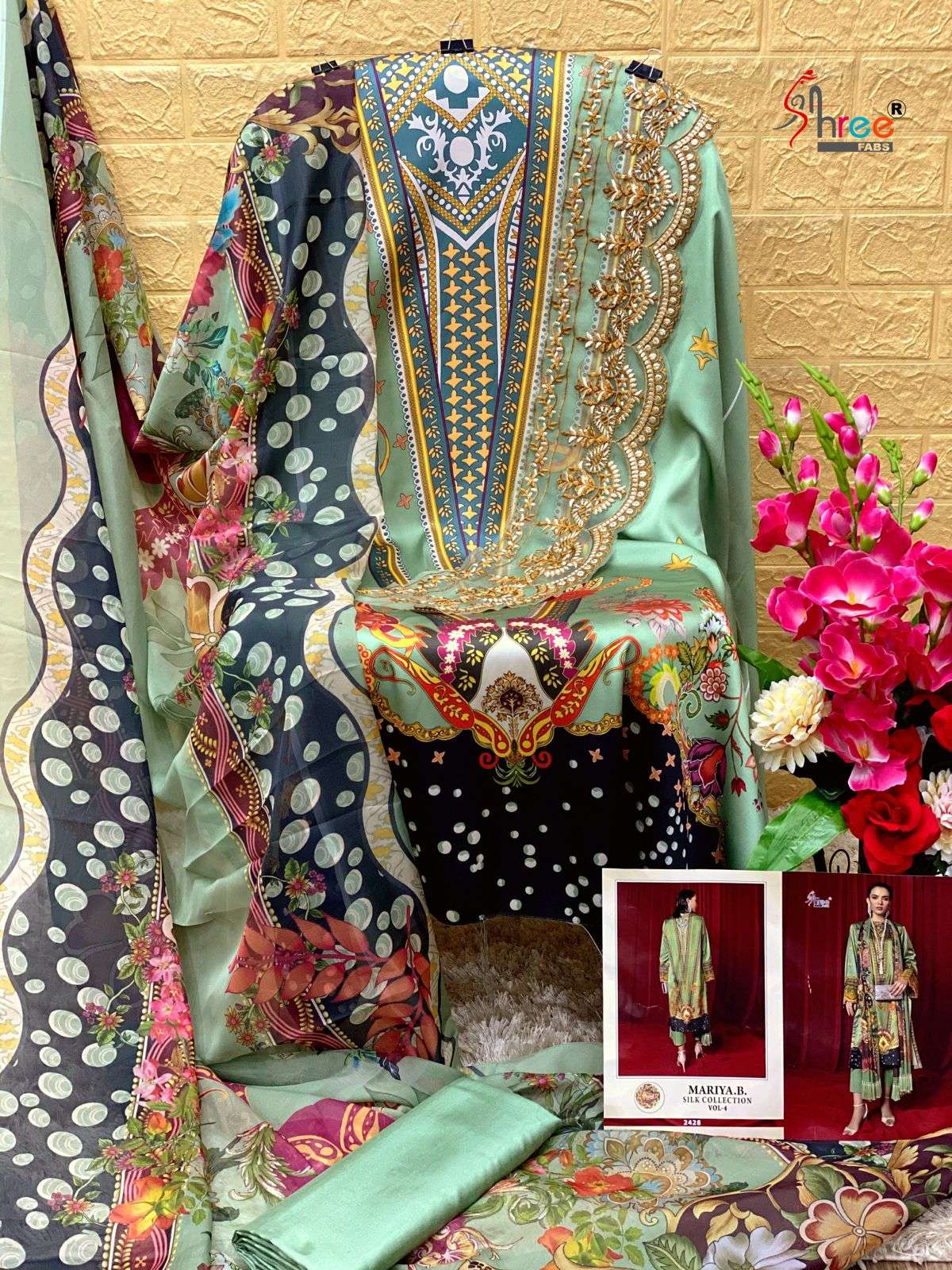 MARIYA.B. SILK COLLECTION VOL-4 2428 BY SHREE FABS SILK PAKISTANI DRESSES