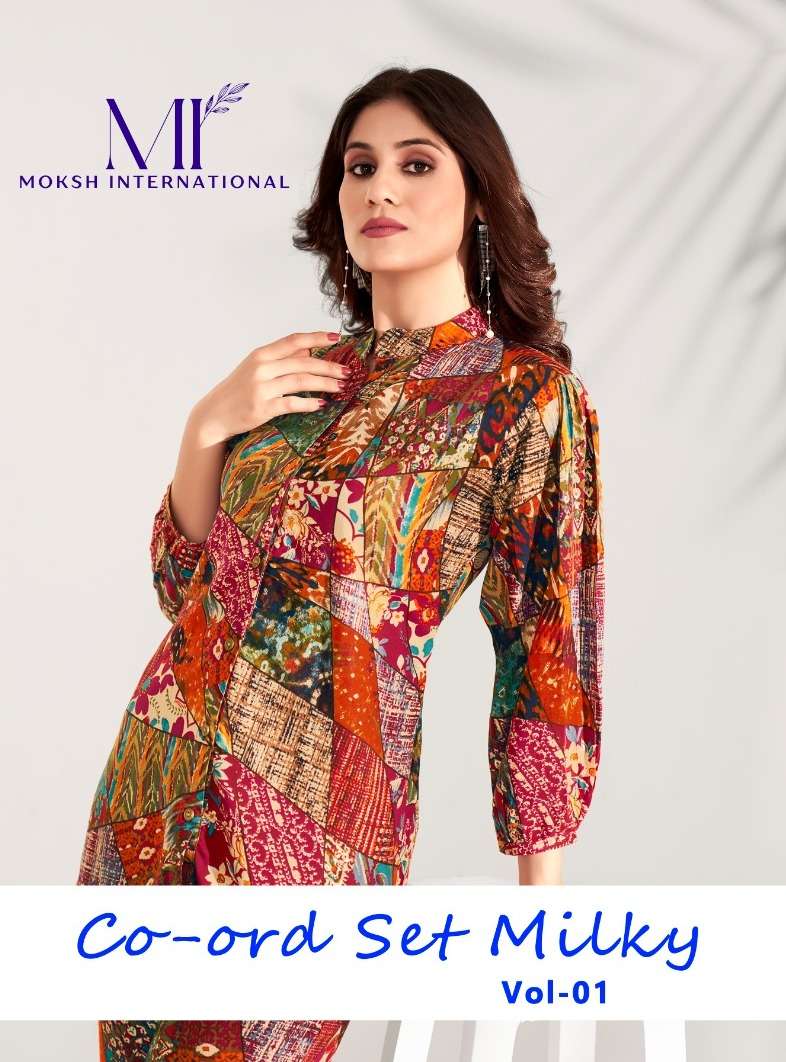 MILKY VOL-1 BY MOKSH INTERNATIONAL DESIGNER RAYON SILK CO-ORD SET