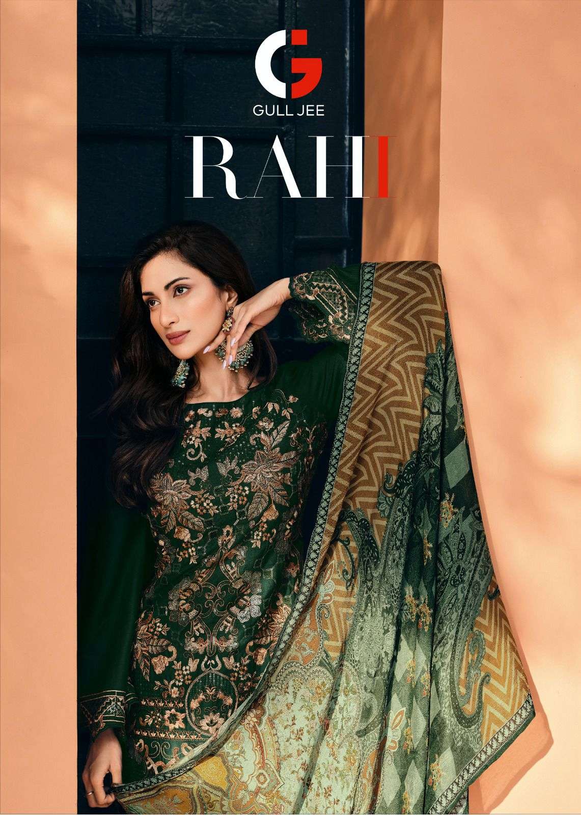 RAHI BY GULL JEE 10001 TO 10006 SERIES PASHMINA EMBROIDERY DRESSES