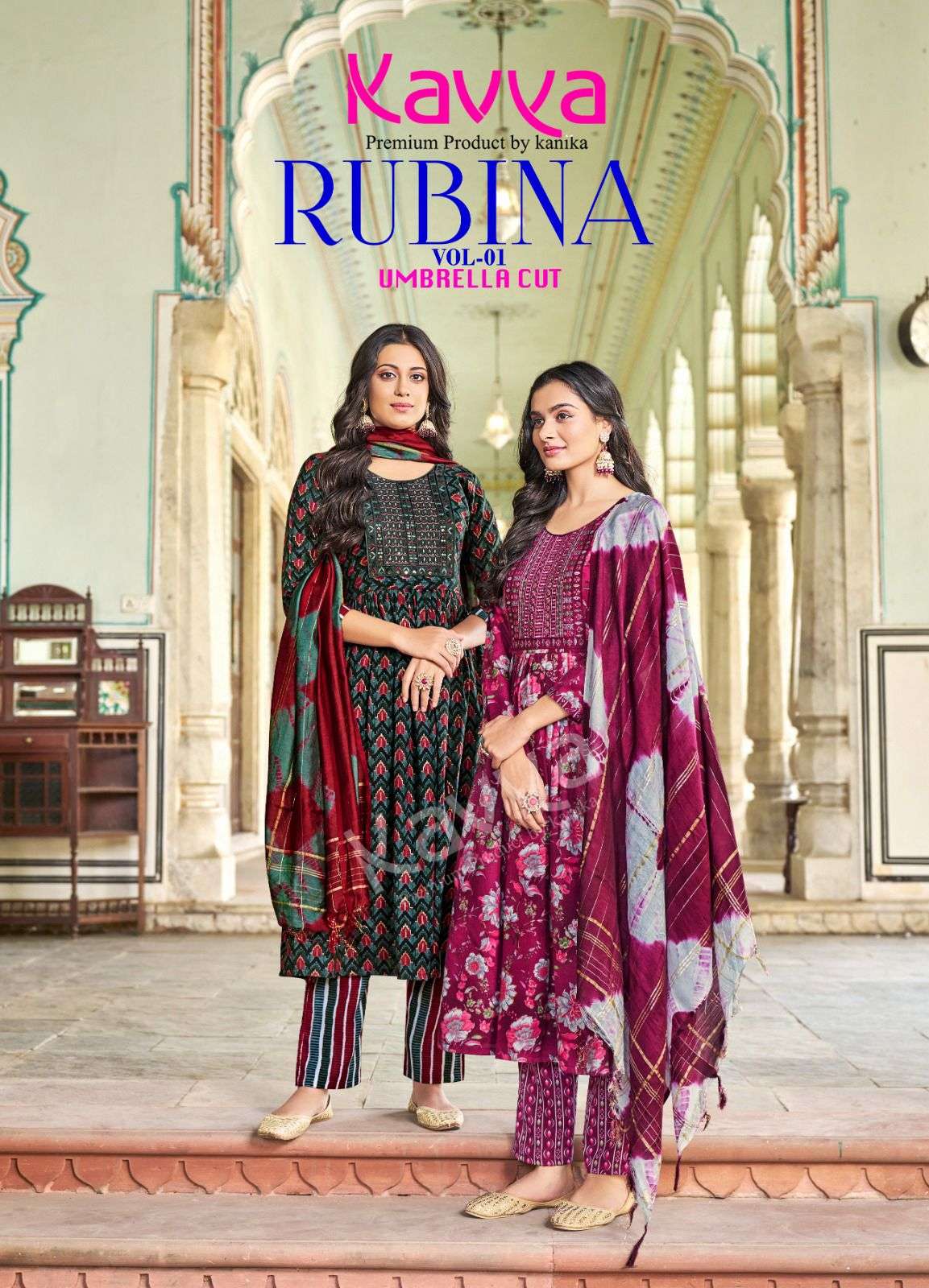 RUBINA VOL-1 BY KAVYA 1001 TO 1010 SERIES CAPSULE PLRINT DRESSES