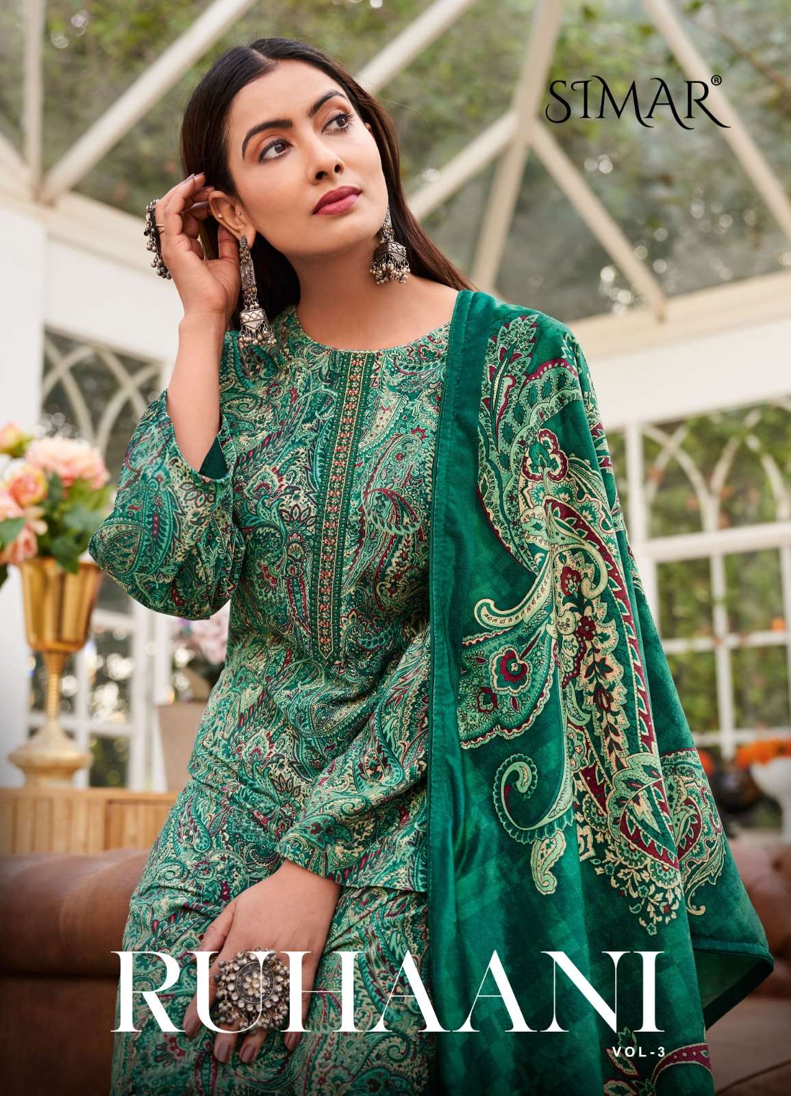 RUHAANI VOL-3 BY SIMAR 4249 TO 4252 SERIES VELVET EMBROIDERY DRESSES