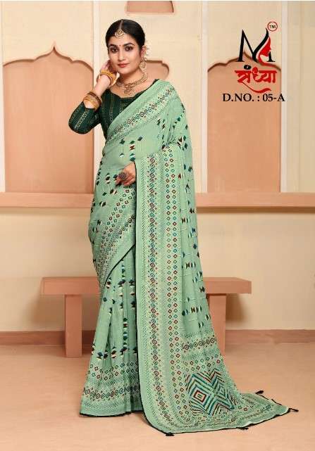 SANDHYA VOL-05 BY K.F FASHION DESIGNER SOFT FANCY PRINTED SAREES