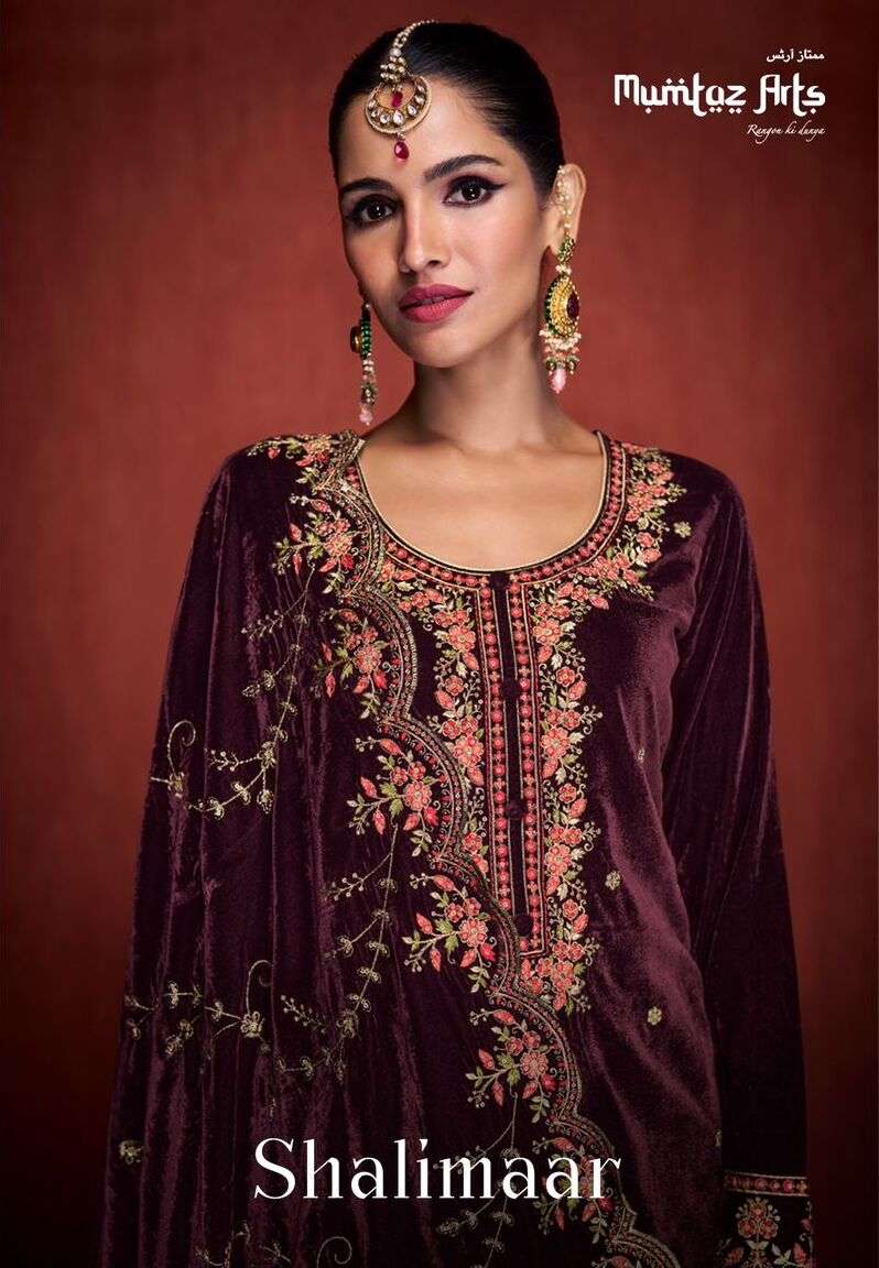 SHALIMAR BY MUMTAZ ARTS 18001 TO 18004 SERIES VISCOSE VELVET DRESSES