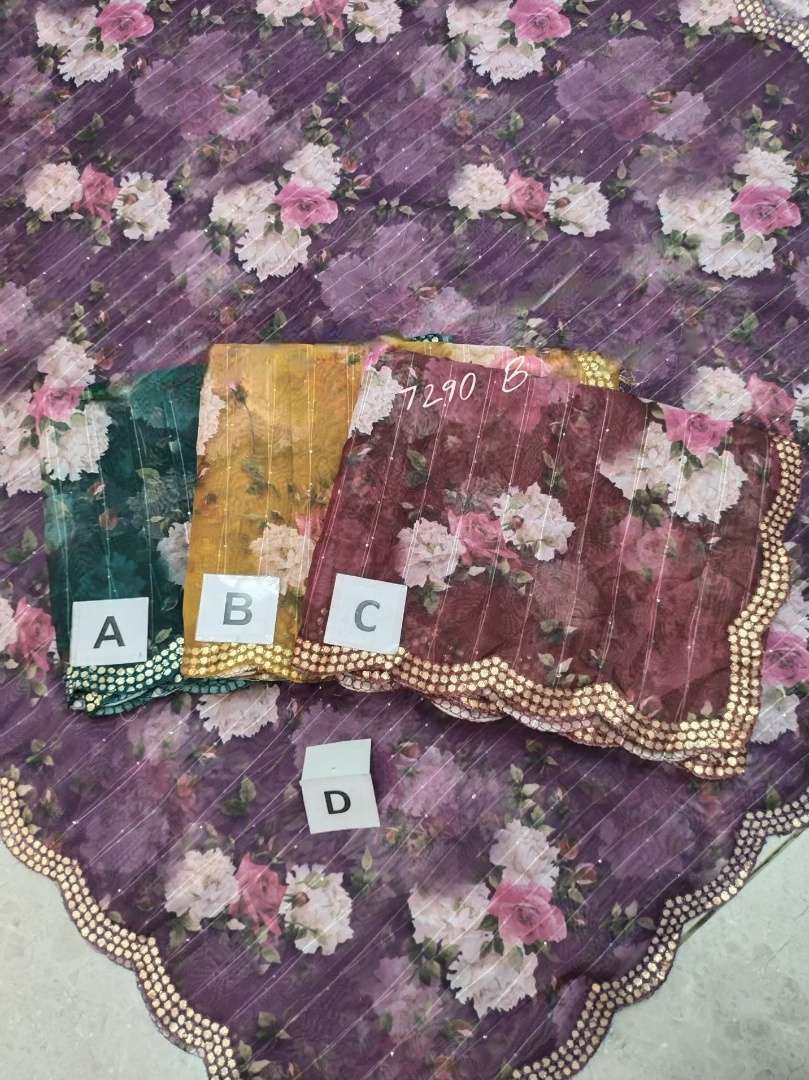 SR-512 BY ASLIWHOLESALE 7290-B SERIES DESIGNER FANCY EXCLUSIVE SAREES