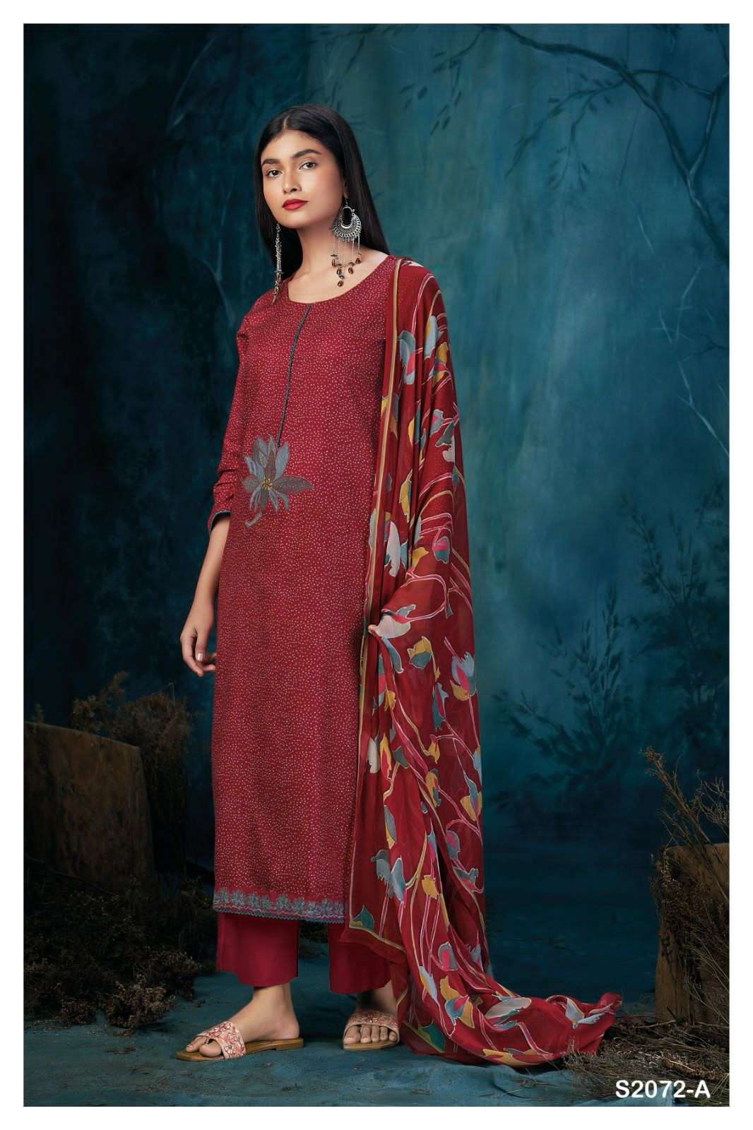 TARYN 2072 BY GANGA FASHIONS HEAVY PREMIUM PASHMINA SILK WORK DRESSES