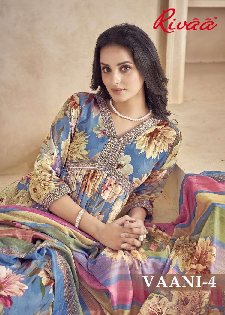 VAANI VOL-4 BY RIVAA DESIGNER PASHMIN DIGITAL PRINT DRESSES