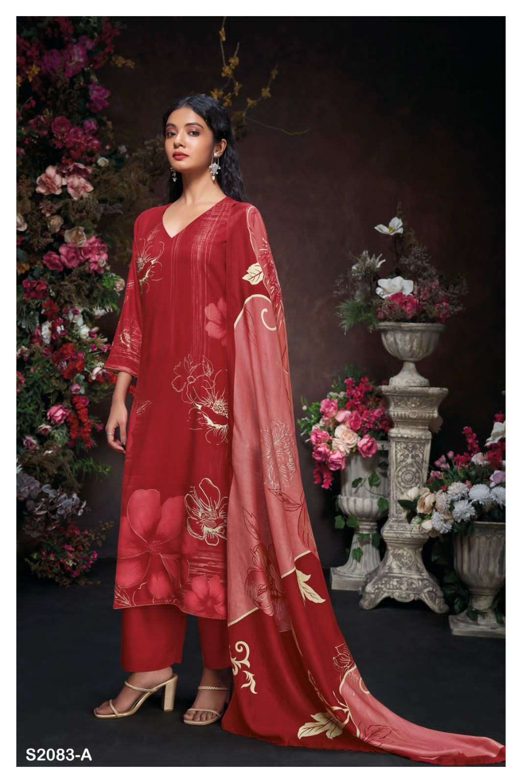 VALERIA 2083 BY GANGA FASHIONS HEAVY PREMIUM PASHMINA SILK WORK DRESSES