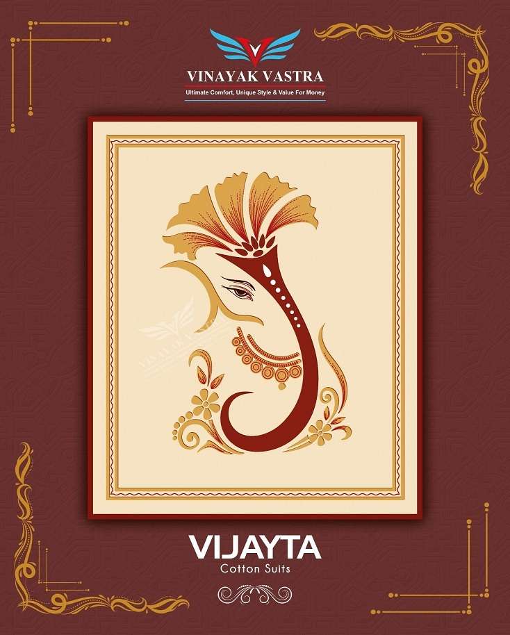 VIJAYTA VOL-1 BY VINAYAK VASTRA 1001 TO 1018 SERIES DESIGNER COTTON DRESSES