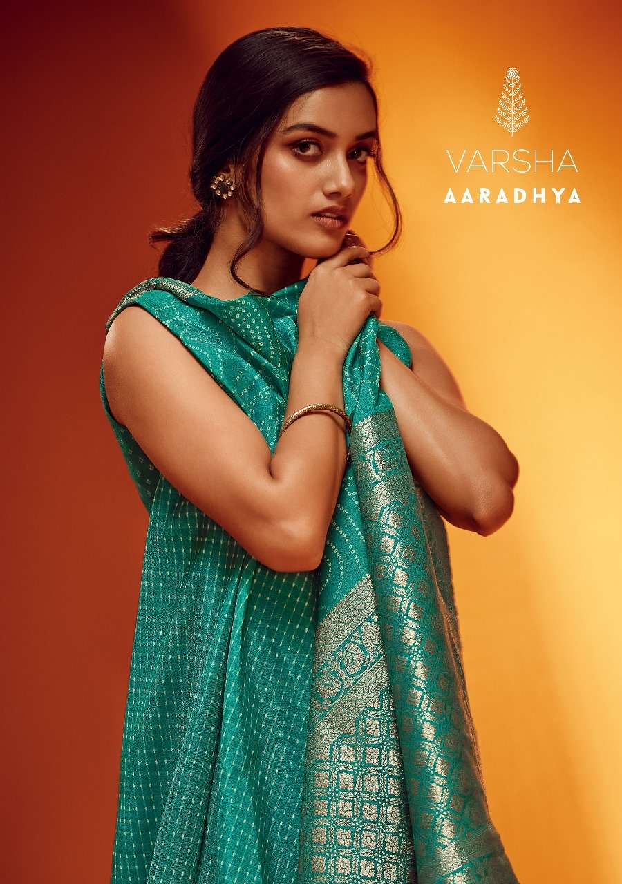 AARADHYA BY VARSHA DESIGNER VISCOSE WOVEN DIGITALLY PRINTED SAREES