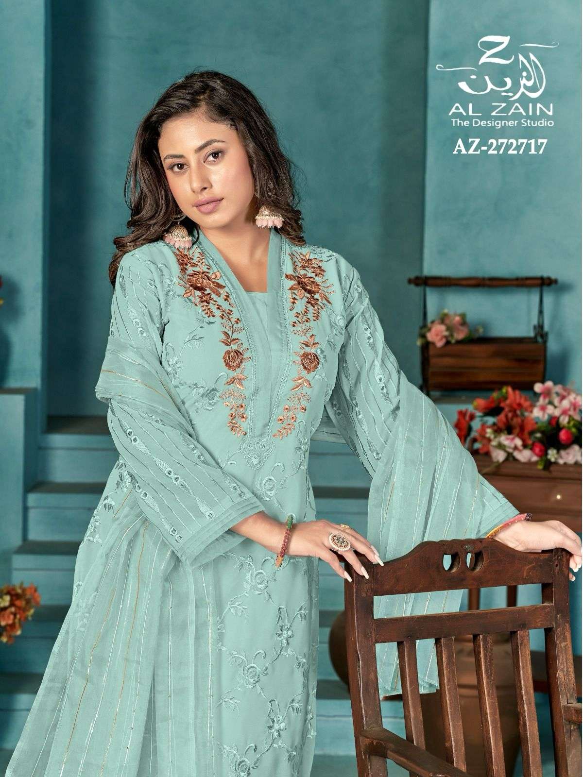 AL-ZAIN 272717 COLOURS BY ASLIWHOLESALE GEORGETTE STITCHED DRESSES