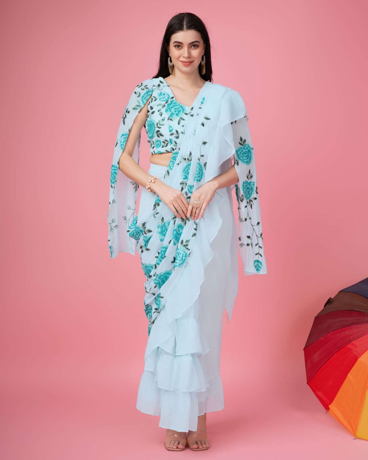 AMOHA 10940 COLOURS BY AMOHA TRENDZ FANCY IMPORTED STITCHED SAREES