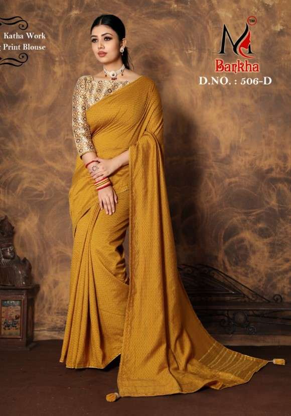 BARKHA VOL-506 BY K.F FASHION DESIGNER FANCY DOLBY FANCY SILK SAREES