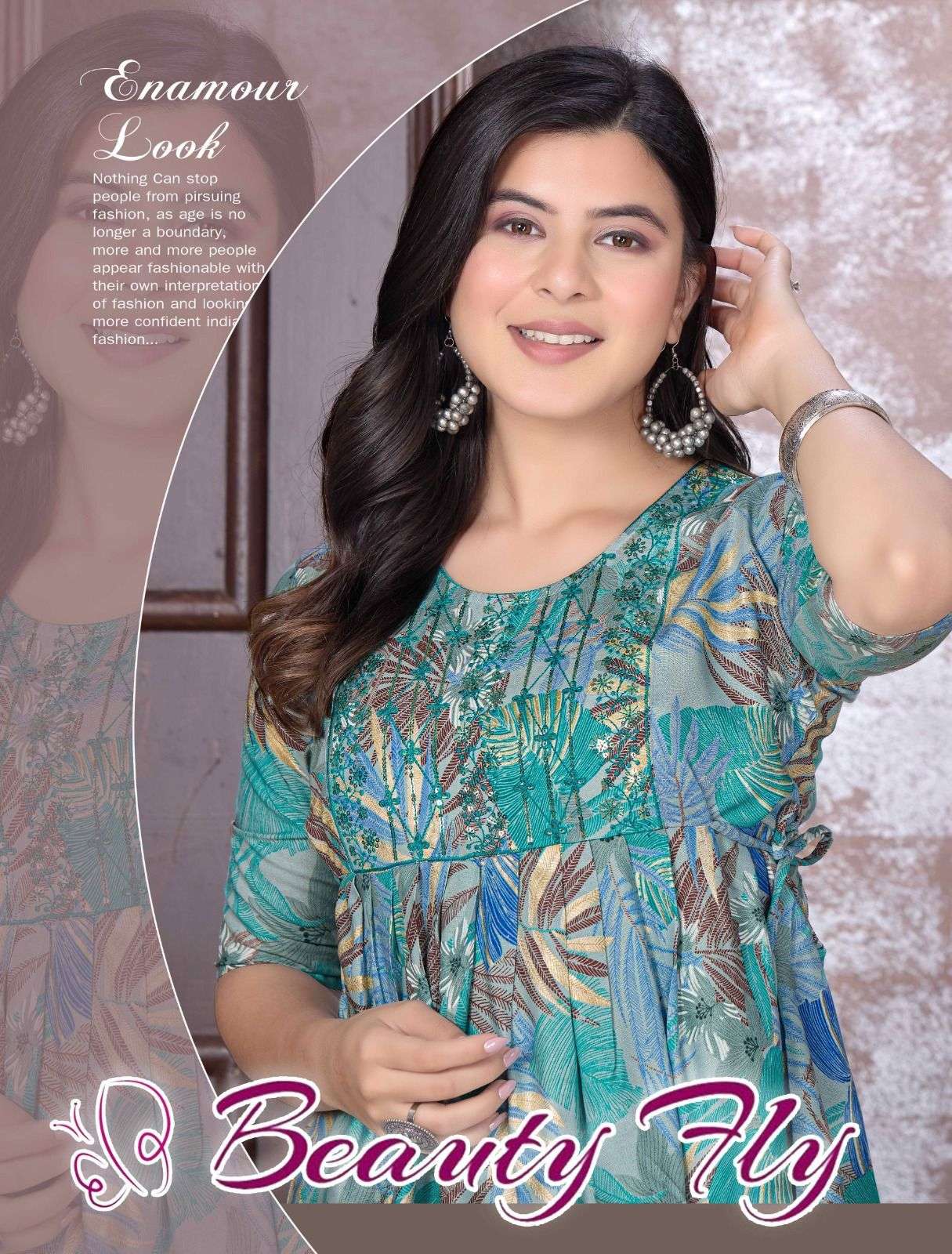 BEAUTY FLY BY ASLIWHOLESALE DESIGNER RAYON FANCY PRINTED TOPS