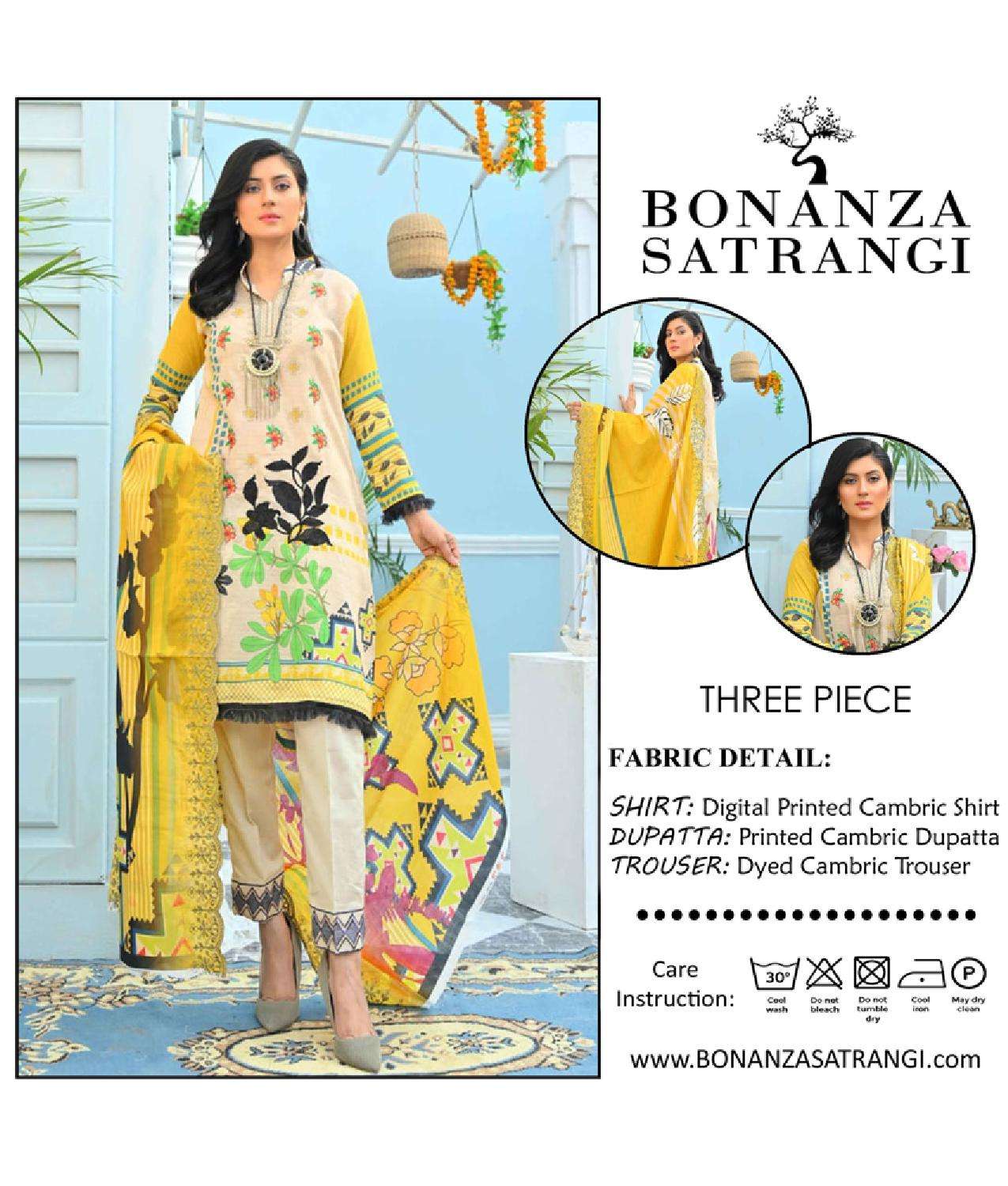 BONANZA SATRANGI BY ASLIWHOLESALE DESIGNER LAWN COTTON PRINTED DRESSES