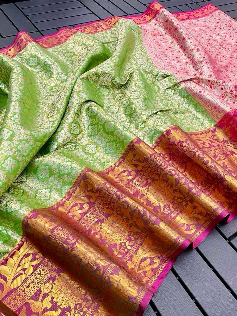 CHARVI VOL-42 BY ASLIWHOLESALE DESIGNER KANJIVARAM SILK SAREES