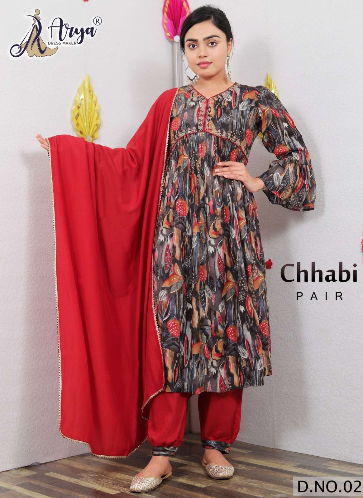 CHHABI BY ARYA DRESS MAKER DESIGNER FANCY RAYON COTTON PRINT DRESSES