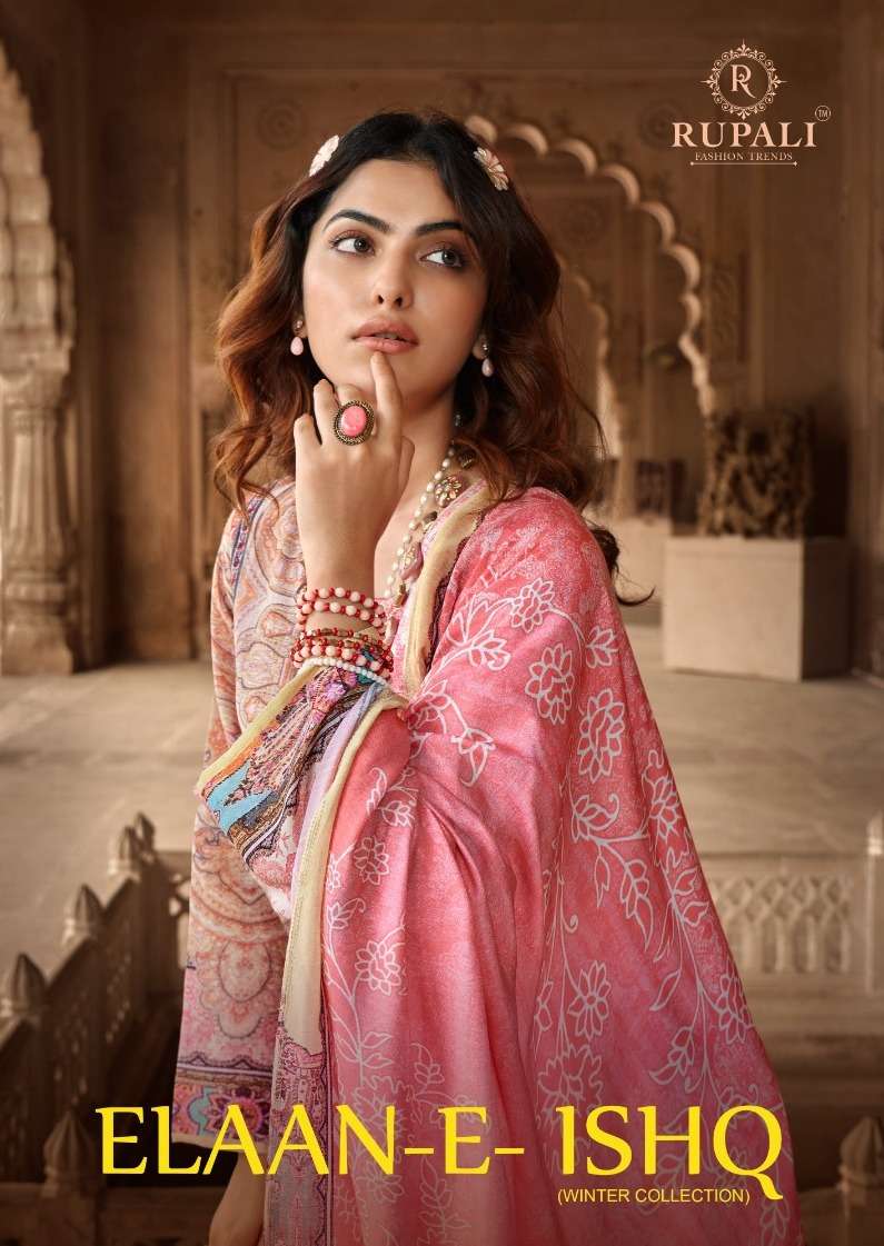 ELAAN-E-ISHQ BY RUPALI FASHION TRENDS 8801 TO 8808 SERIES PASHMINA DRESSES