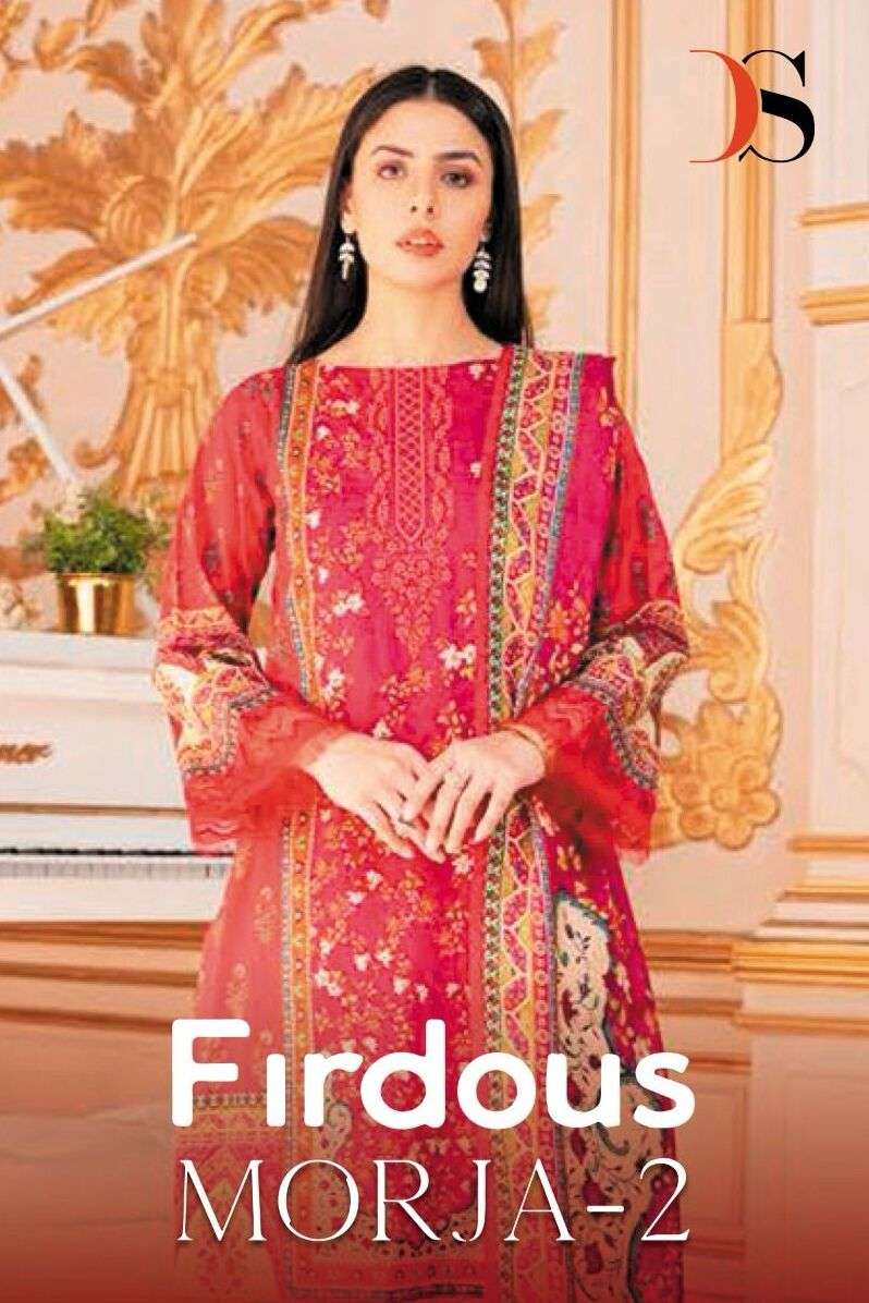 FIRDOUS MORJA-2 BY DEEPSY SUITS HEAVY COTTON PAKISTANI DRESSES