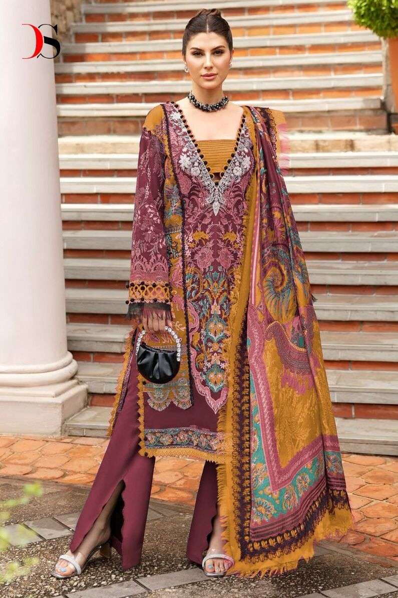 FIRDOUS QUEENS COURT VOL-5 BY DEEPSY SUITS 3331 TO 3338 SERIES COTTON PAKISTANI DRESSES