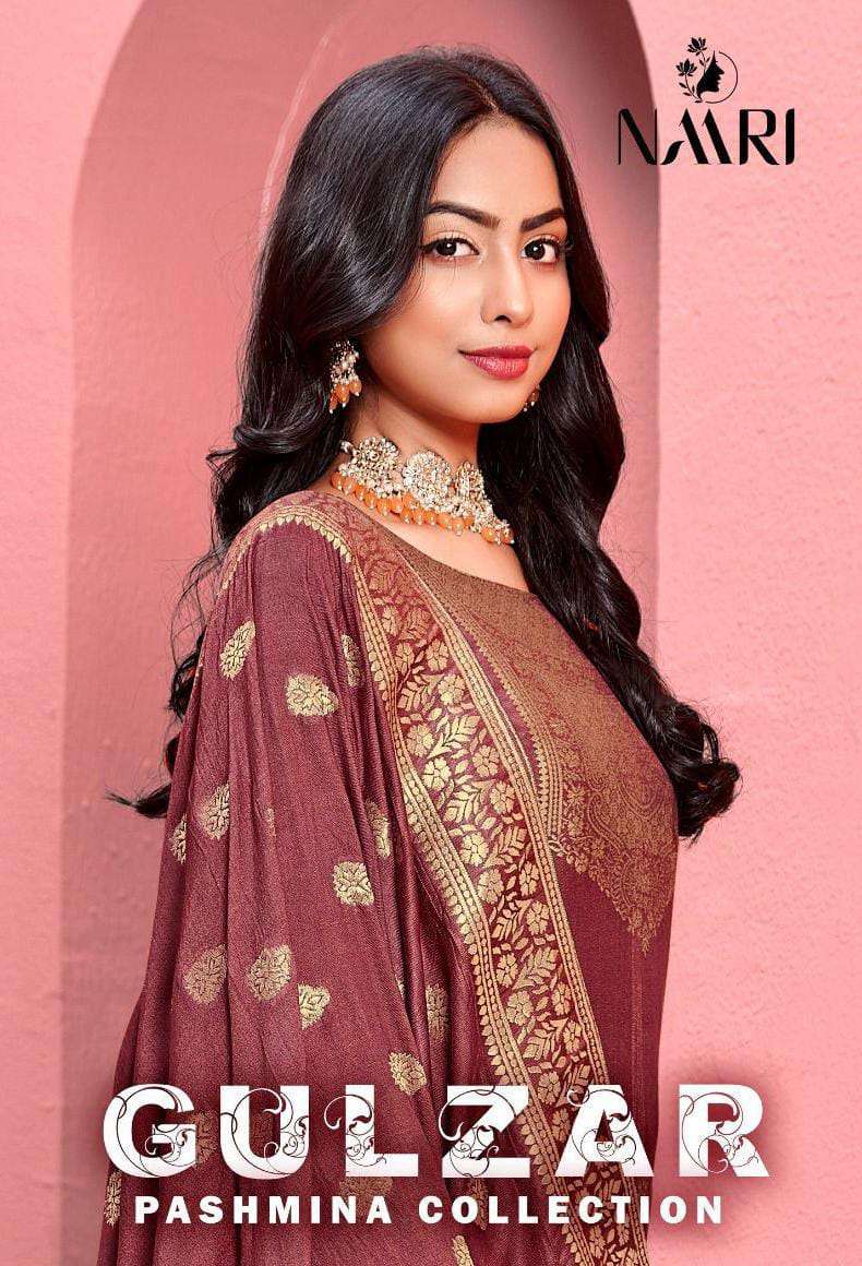 GULZAR BY NAARI 46001 TO 46004 SERIES DESIGNER DOLA PASHMINA DRESSES