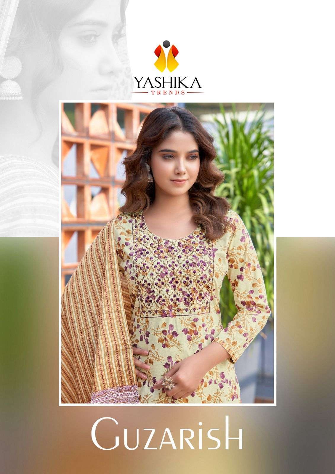 GUZARISH BY YASHIKA TRENDS 1001 TO 1008 SERIES PURE HEAVY COTTON DRESSES