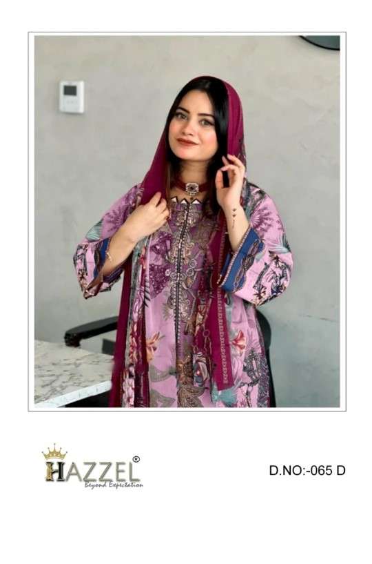 HAZZEL 065 COLOURS BY HAZZEL HEAVY COTTON WORK PAKISTANI DRESSES